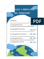 Geografía y Ordenación Del Territorio