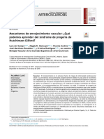 Mecanismos de Envejecimiento Vascular: ¿Qué Podemos Aprender Del Síndrome de Progeria de Hutchinson-Gilford?