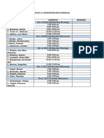 Btled 4 A Demonstration Schedule