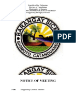 Notice of Meeting Official