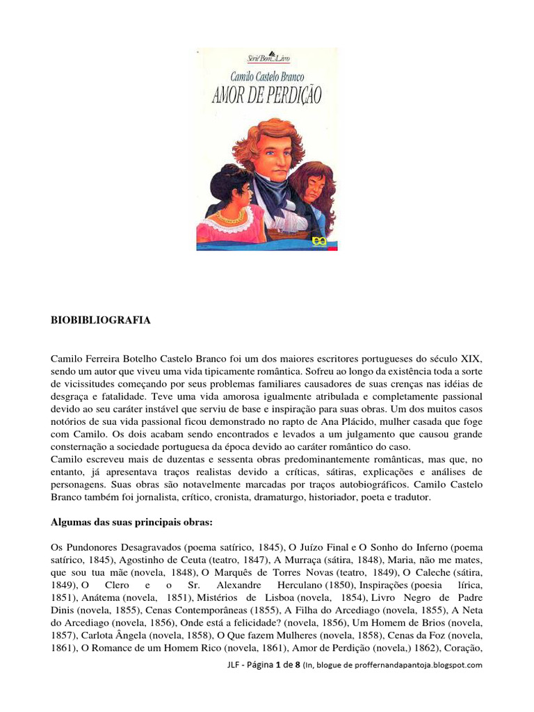 Amor e Tragédia em Simão Botelho | PDF | Romantismo | Amor