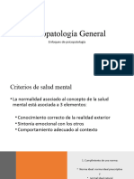 Presentación 2 Psicopatología General