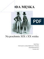 Moda Męska XIX I XXW