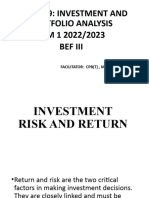 Investment Risk and Return-1