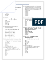 Clase 9 - Inecuaciones de Segundo Grado