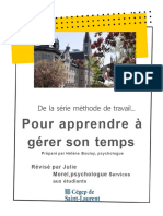 Pour Apprendre A Gerer Son Temps