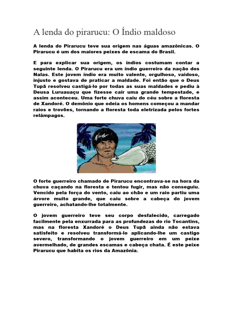 A Lenda Do Pirarucu Pdf