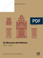 Os Discursos Dos Reitores (1974-2019) - Abril