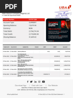 Bank Statement For Ebesun Company (Nigeria) LTD, UBA 2021-2