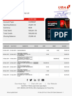 Bank Statement For Ebesun Company (Nigeria) LTD, UBA Group