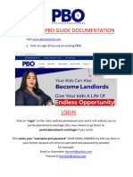 Existing Pbo User Guide Documentation
