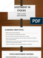 Topic 3 Investment in Stocks