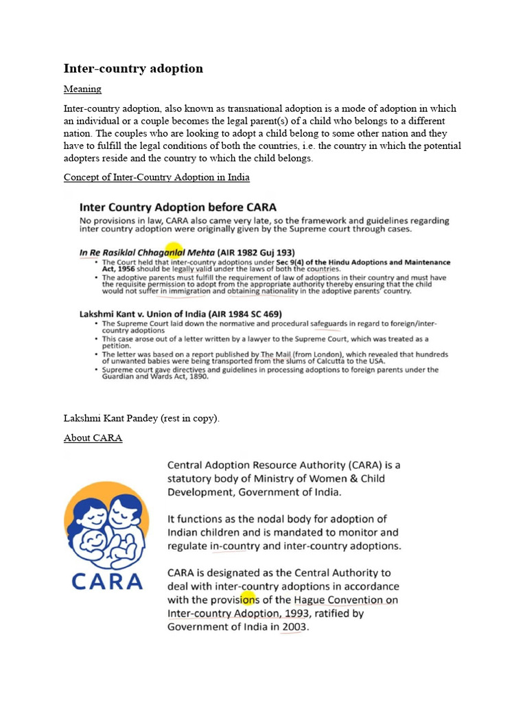 Inter Country Adoption Download Free Pdf Adoption Human Trafficking
