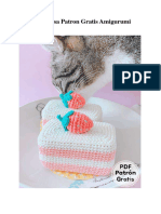 Pastel de Fresa Patron Gratis Amigurumi PDF