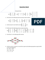 Matrices Question Bank