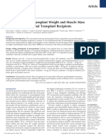 Associations of Pretransplant Weight and Muscle.32