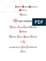 Determinar el grupo sanguíneo mediante prueba práctica