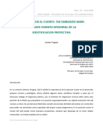 FRIGOLA, C. Pensando Con El Cuerpo. The Embodied Mind. El Origen Somatosensorial de La Identificación Proyectivapdf