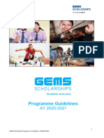 GEMS Scholarships Guidelines 2020-2021