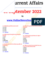 01 September 2022 Current Affairs PDF