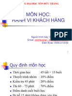 Hành Vi Khách Hàng - Đh Tôn Đức Thắng