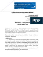 Projeto Grau B Pegada de Carbono