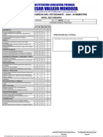 Informe de Progreso Del Estudiante - 2023 - Iii Bimestre: Nivel Secundaria