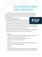 Handout Kehidupan Manusia Pra Aksara Indonesia