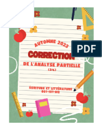 Quiz - Atelier de Correction de L'analyse Partielle - A23