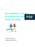 Os Benefícios e Riscos Da Prática de Atividade Física Na Saúde