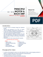 Working Principle of DC Motor & Back EMF