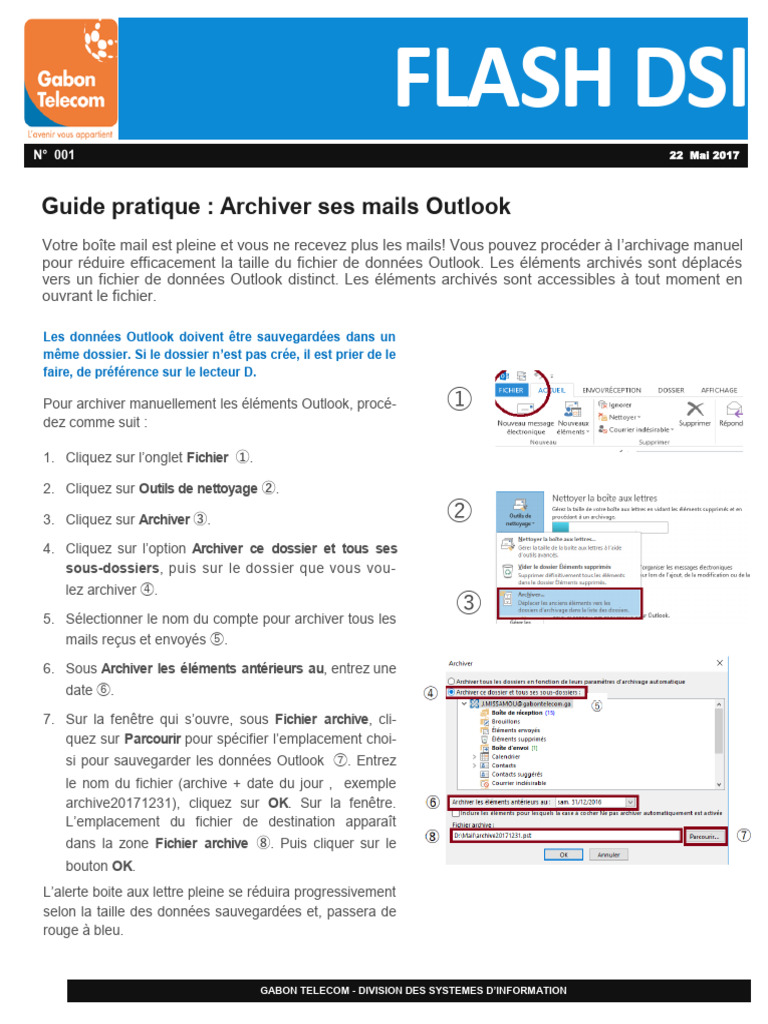 Flash01 - Archiver Mails Outlook | PDF