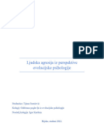 Ljudska Agresija Iz Perspektive Evolucijske Psihologije - Buss