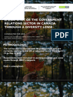 A Snapshot of The Government Relations Sector in Canada Through A Diversity Lense
