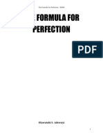 The Formula For Perfection