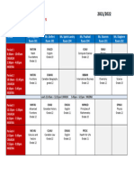 Timetable - Semester 1 2021-2022 