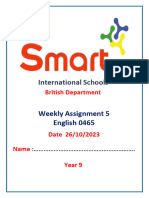 Y9 Weekly Assignment 5