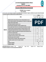 Escala de Estimación para Autoevaluación