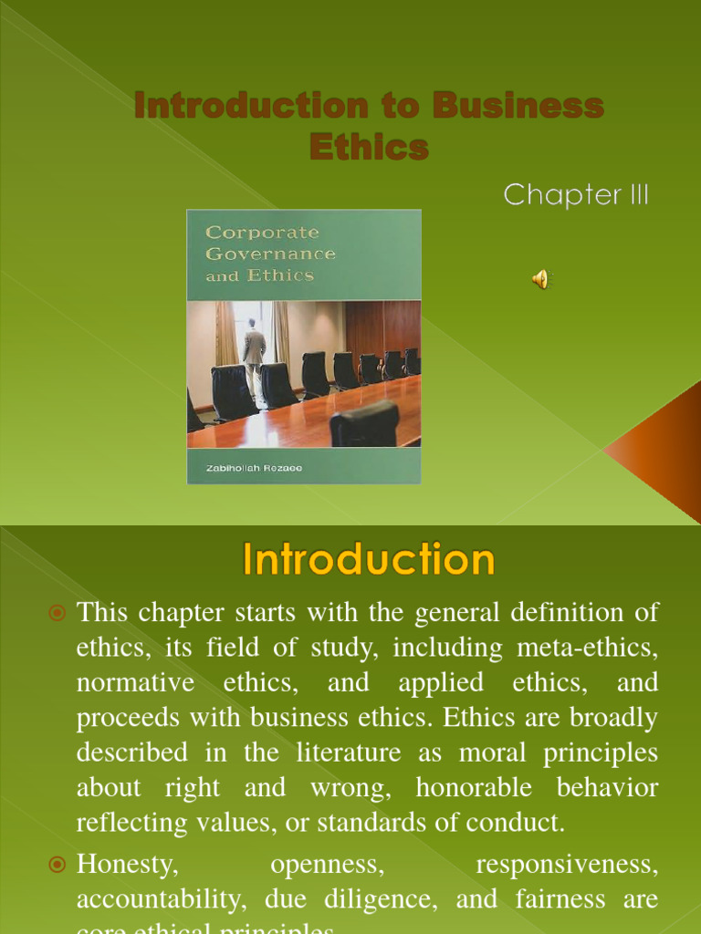 ch3 Introduction To Business Ethics Final | PDF | Business Ethics ...