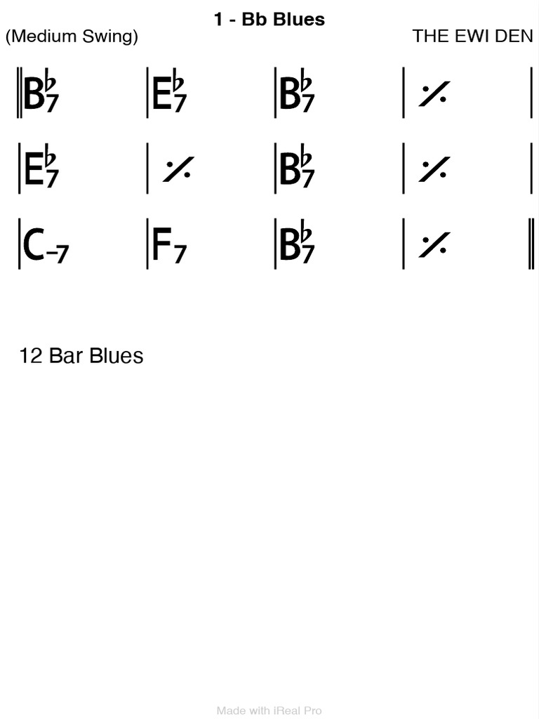 EWI Den: Blues and Groove Chords | PDF