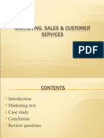 Marketing Sales Customer Services