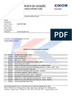 Cotação de Locação Op1 - Produtos Profissionais - Academia