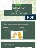 Comparing and Contrasting Lesson