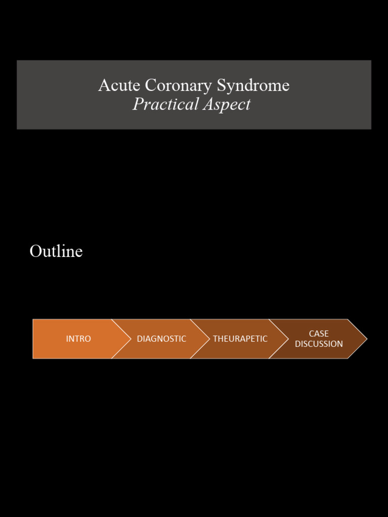 Acute Coronary Syndrome Management Guide | PDF | Myocardial Infarction ...