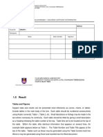 Suggested Data Analysis Template Report For Laboratory Session