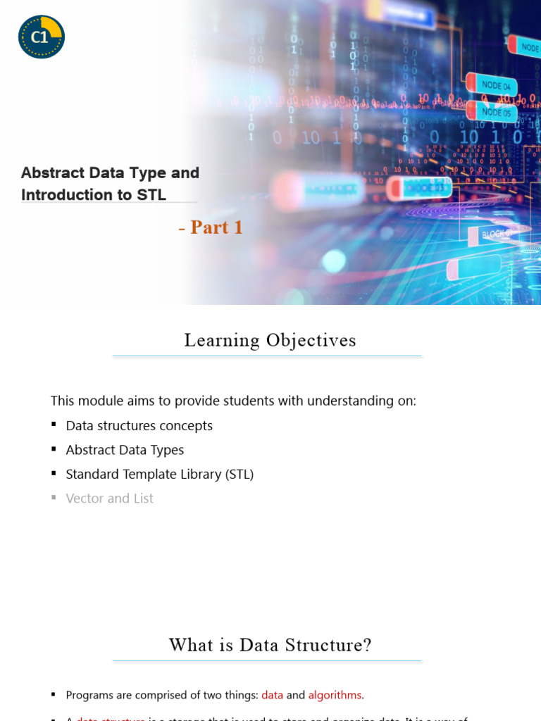 Introduction to C++ STL and ADTs | PDF | Programming Paradigms ...