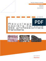 Recyclage Des Papiers-Cartons Des Professionnels Franciliens 2015
