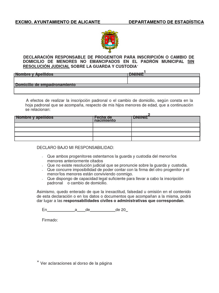 declaraci-n-responsable-para-empadronamiento-de-menores-pdf-derecho