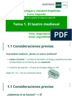 Teatro Español. Tema 1.