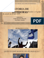 Historia de Honduras Jose Manuel Zelaya Rosales